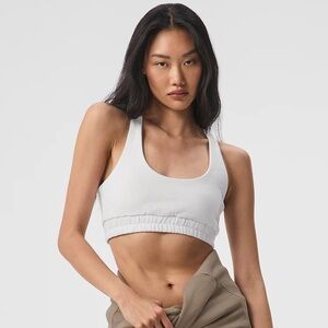 Alo Scoop Neck Sweatshirt Bra - S